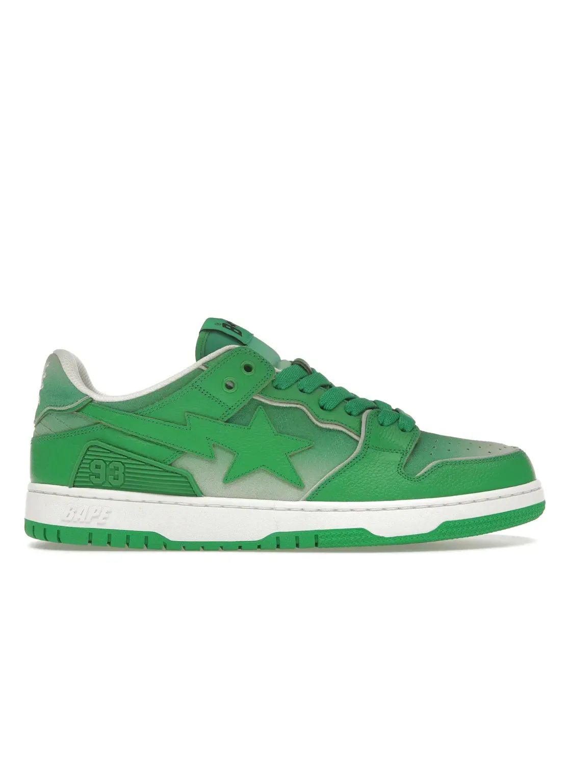 Мужские кроссовки Lifestyle A Bathing Ape Sk8 Sta BAPE — изображение 1 из 4, зеленый