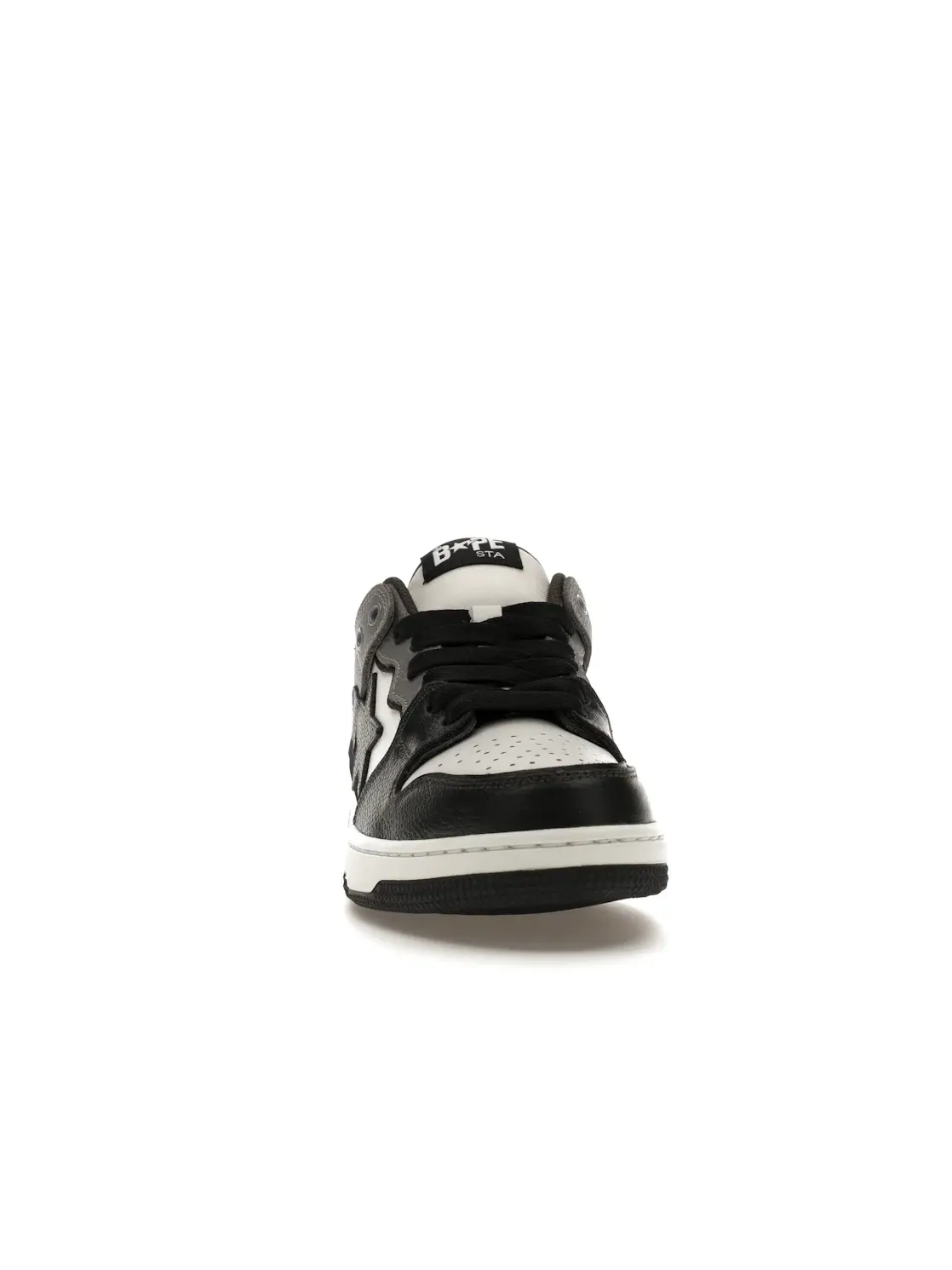 Мужские кроссовки кожаные A Bathing Ape Sk8 Sta BAPE — изображение 2 из 4, черный/белый/серый