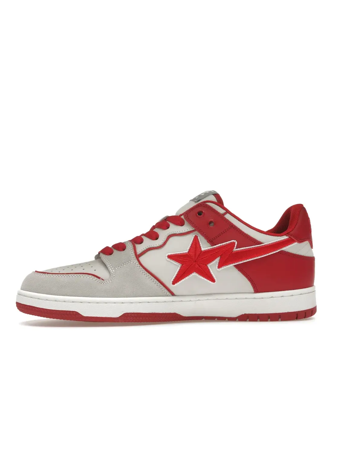 Мужские кроссовки Lifestyle A Bathing Ape Sk8 Sta BAPE — изображение 3 из 4, красный/белый/серый
