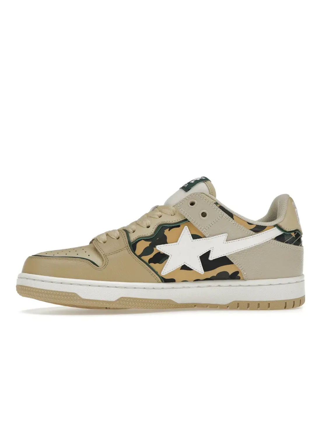 Мужские кроссовки Lifestyle A Bathing Ape Sk8 Sta BAPE — изображение 3 из 4, бежевый зеленый