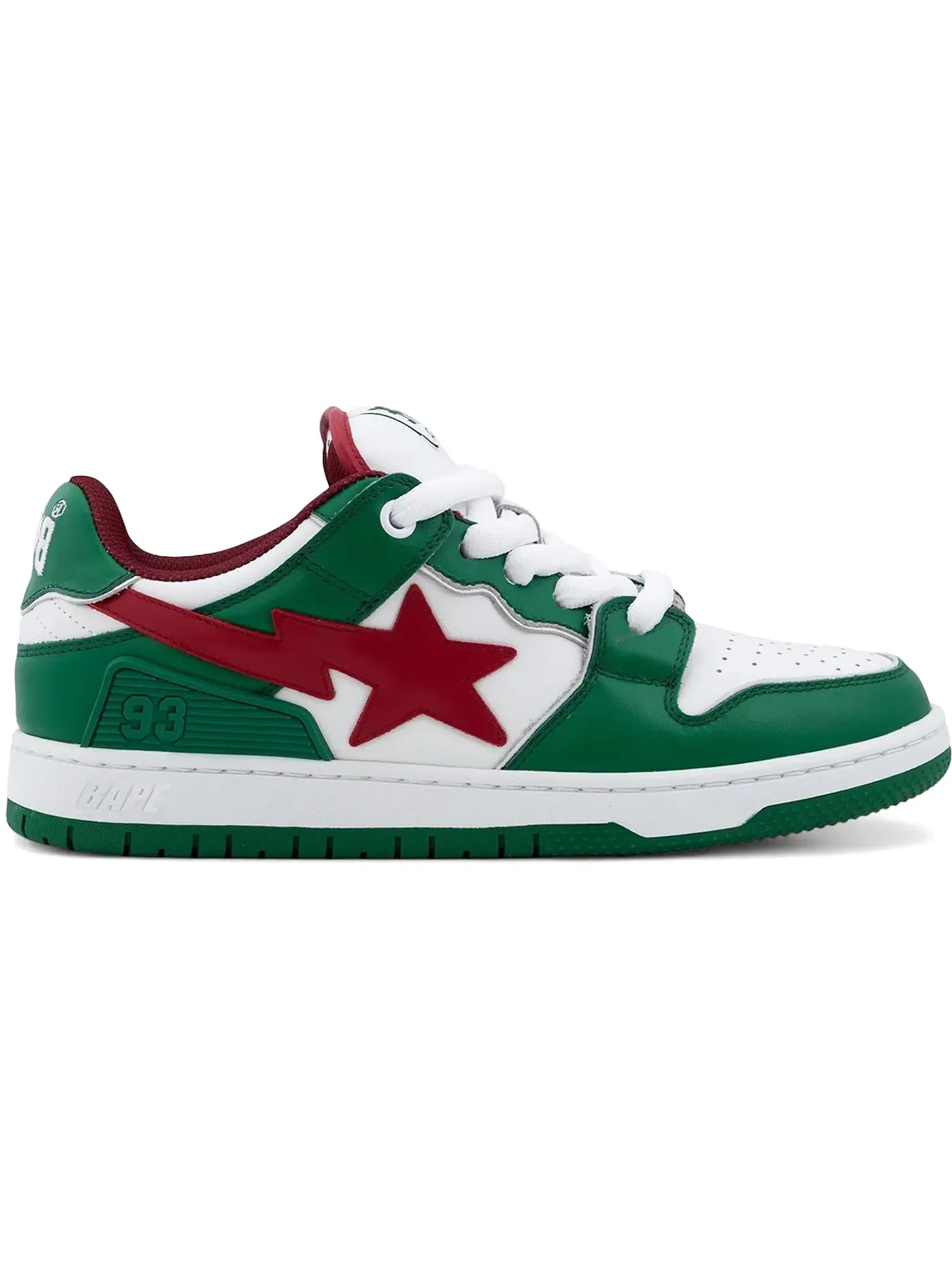 Мужские кроссовки Lifestyle A Bathing Ape Sk8 Sta Bold BAPE — изображение 1 из 1, зеленый