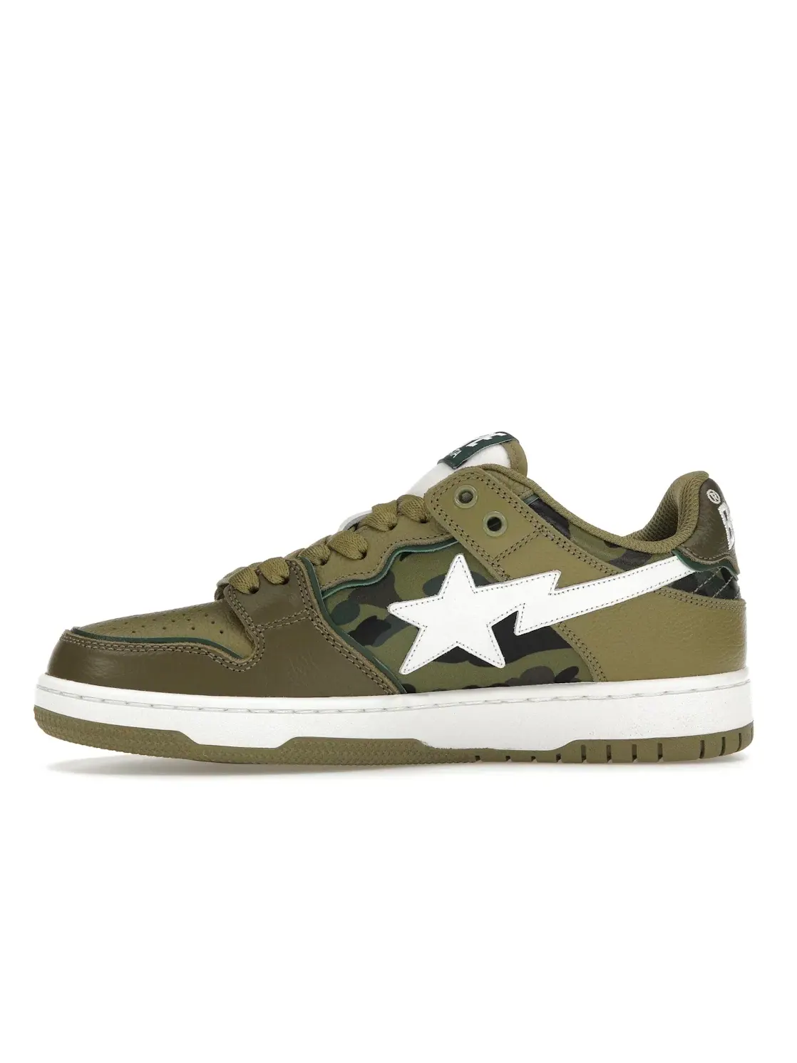 Мужские кроссовки Lifestyle A Bathing Ape Sk8 Sta BAPE — изображение 3 из 4, оливковый