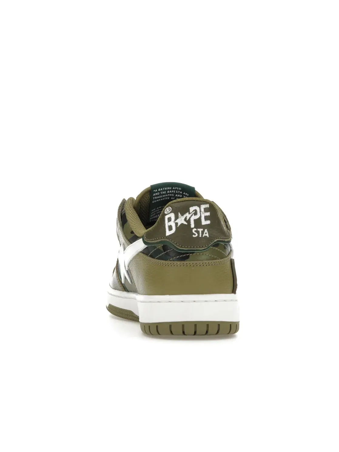 Мужские кроссовки Lifestyle A Bathing Ape Sk8 Sta BAPE — изображение 4 из 4, оливковый