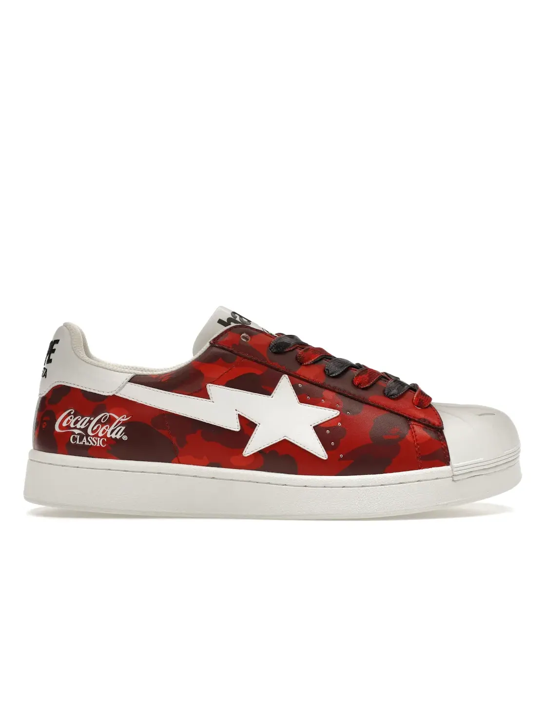 Мужские кроссовки Lifestyle A Bathing Ape Skull Sta BAPE — изображение 1 из 4, мульти/красный/черный