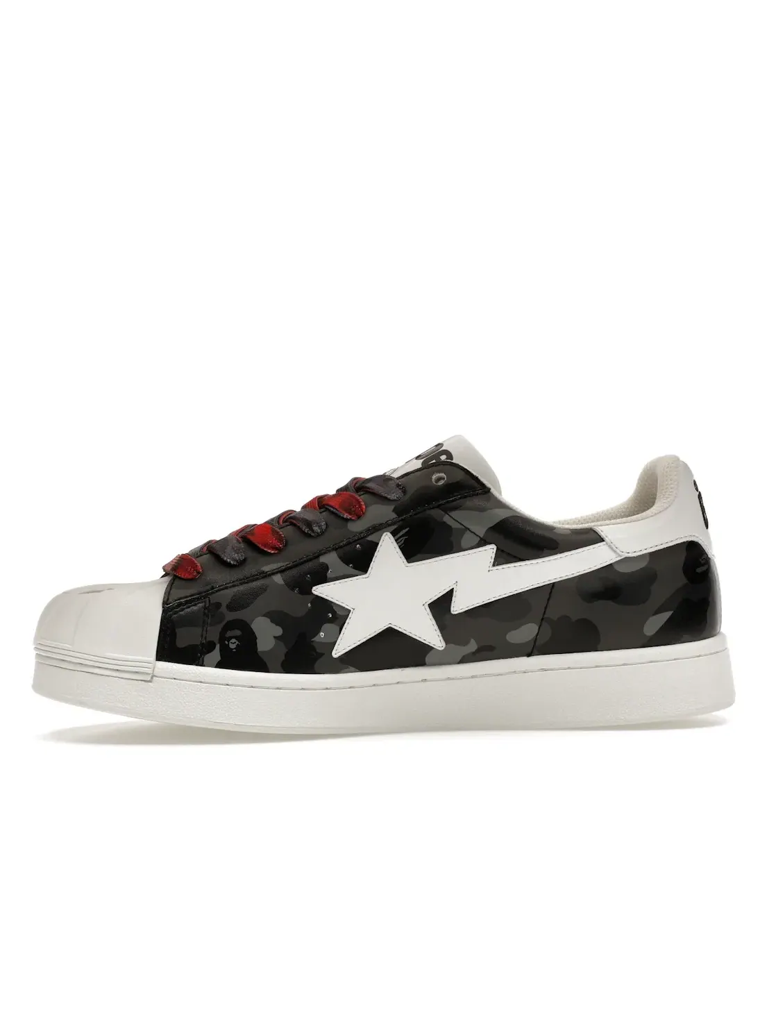Мужские кроссовки Lifestyle A Bathing Ape Skull Sta BAPE — изображение 3 из 4, мульти/красный/черный