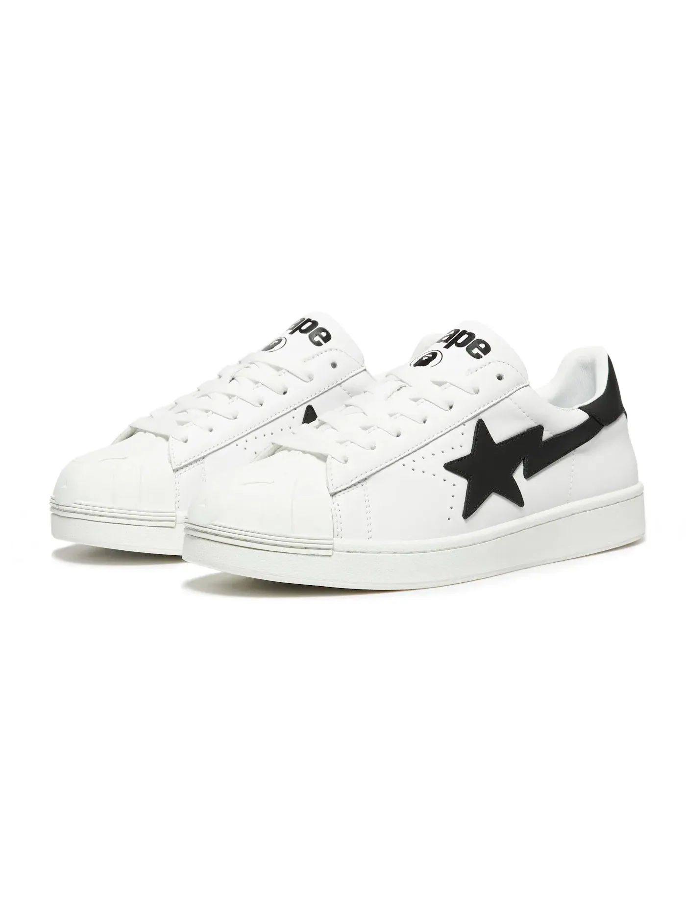 Мужские кроссовки Lifestyle A Bathing Ape Skull Sta BAPE — изображение 2 из 2, белый/черный