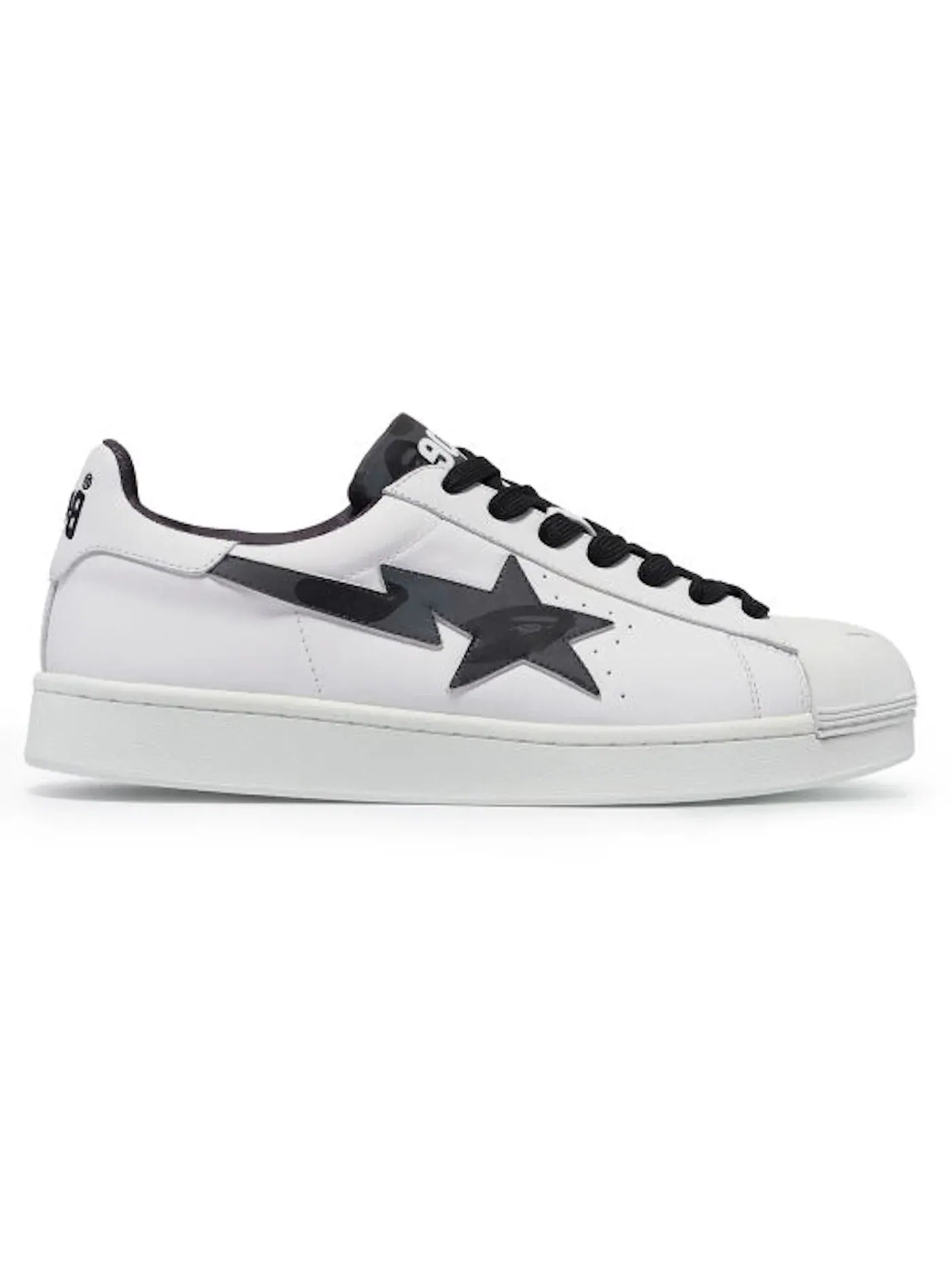 Мужские кроссовки Lifestyle A Bathing Ape Skull Sta BAPE — изображение 1 из 1, белый черный