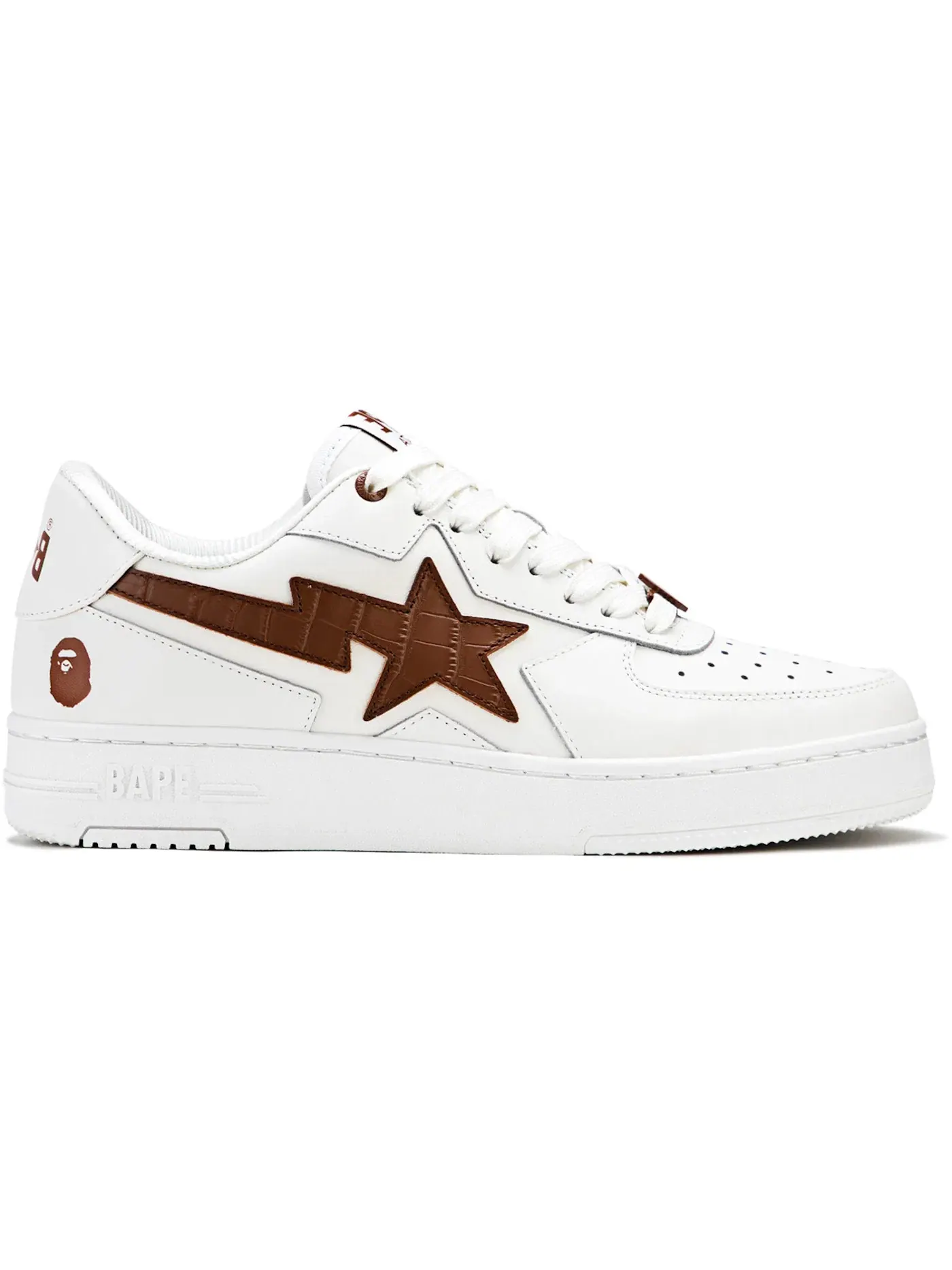 Мужские кроссовки Lifestyle A Bathing Ape Sta Icon #1 BAPE — изображение 1 из 1, коричневый