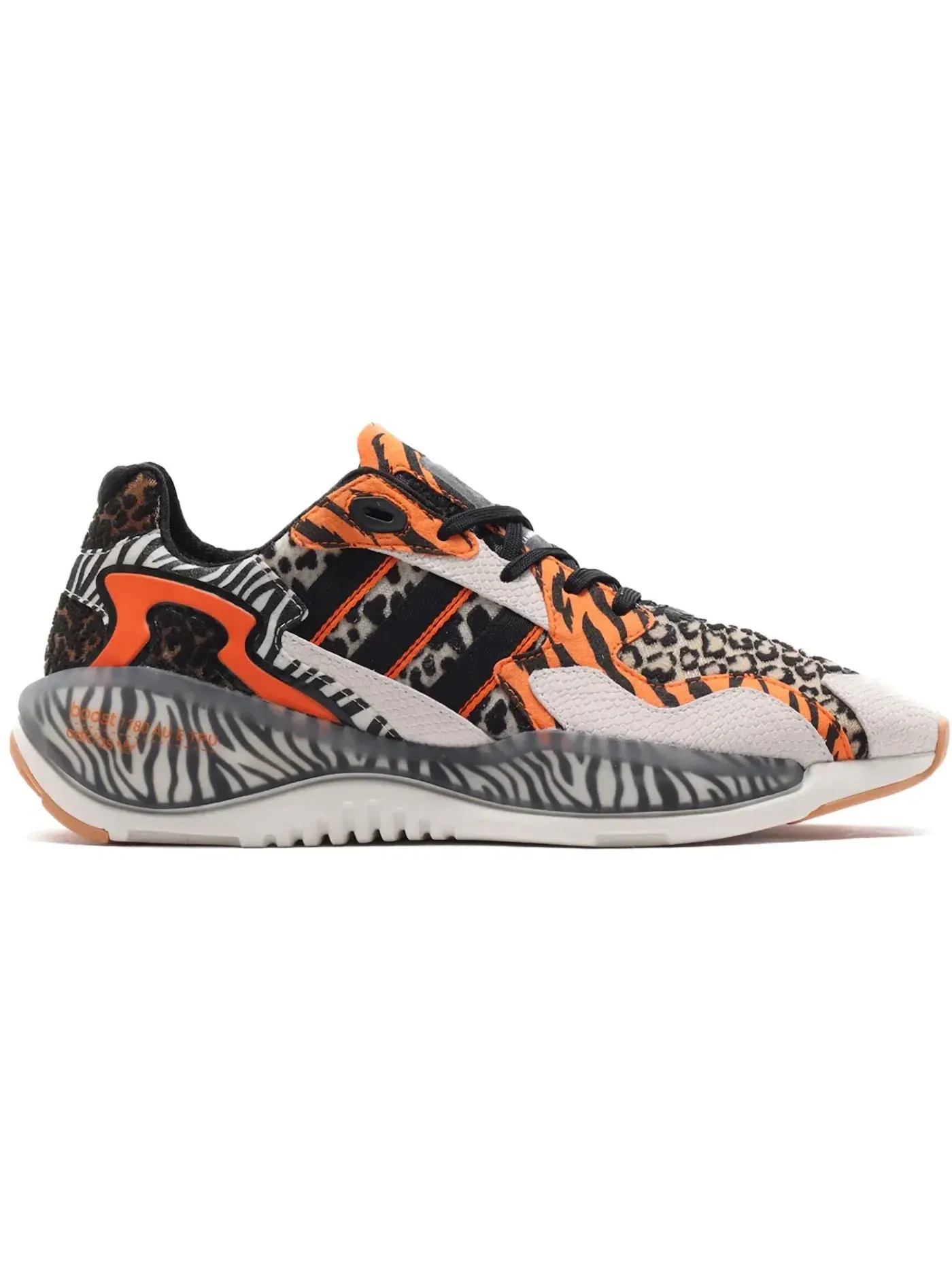 Мужские кроссовки с технологией ZX Alkyne Adidas — изображение 1 из 1, черный/белый/оранжевый