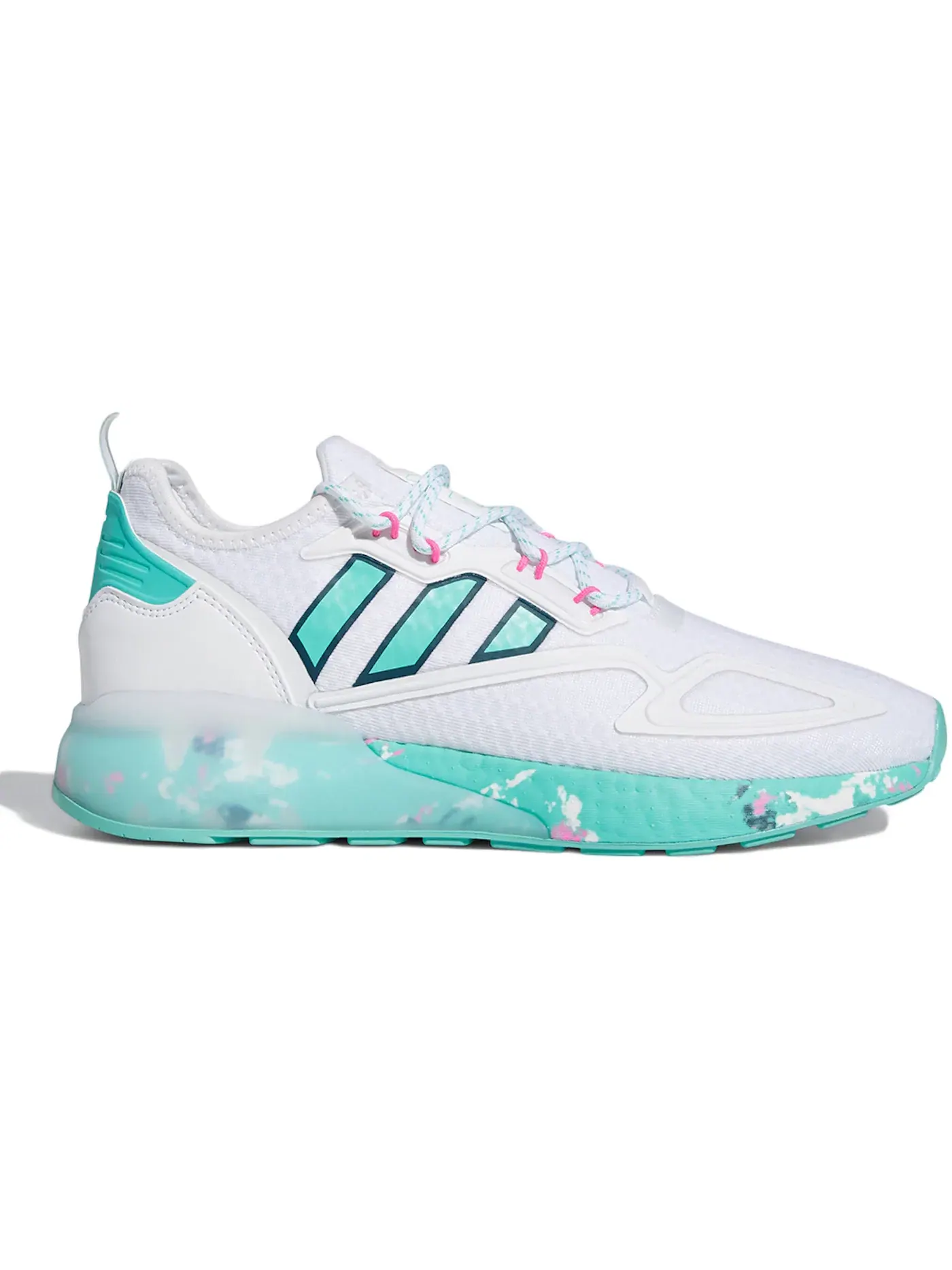 Мужские кроссовки с амортизацией Adidas 2K Boost Adidas — изображение 1 из 1, белый//розовый