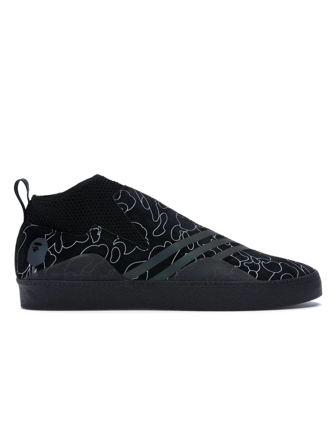 Мужские кроссовки с коллаборацией BAPE Adidas 3ST.002 Adidas — изображение 1 из 4, черный//белый