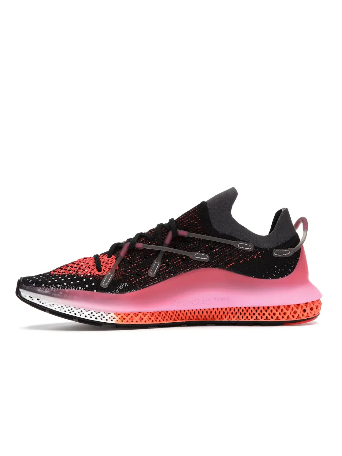 Мужские кроссовки с решетчатой подошвой Adidas 4D Fusio — изображение 3 из 3, черный розовый оранжевый