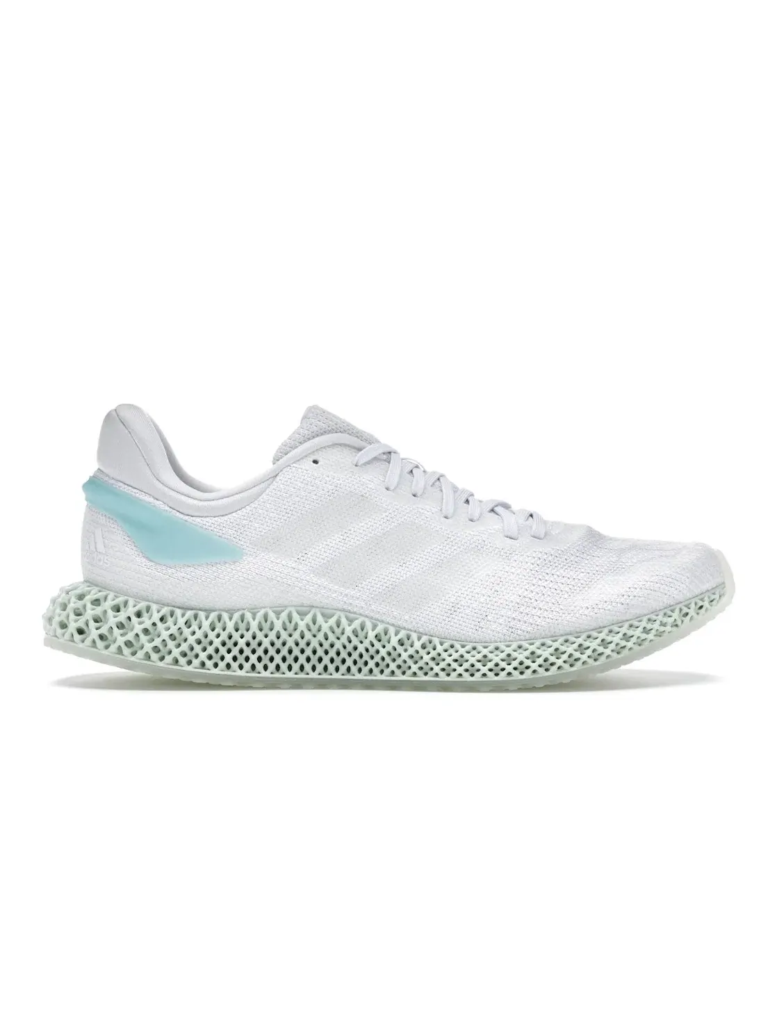 Мужские кроссовки с инновационной подошвой Adidas 4D Run 1.0 Parley — изображение 1 из 4, белый белый синий