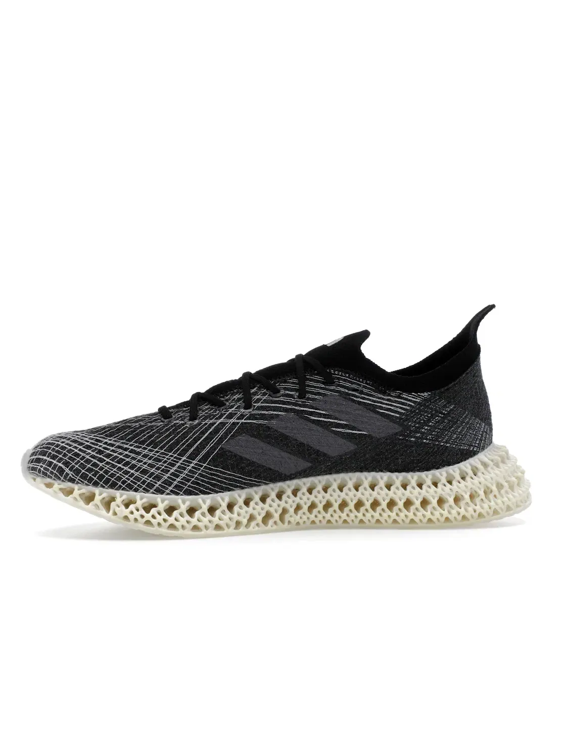 Мужские кроссовки для бега Adidas 4DFWD Strung — изображение 3 из 4, черный серый белый
