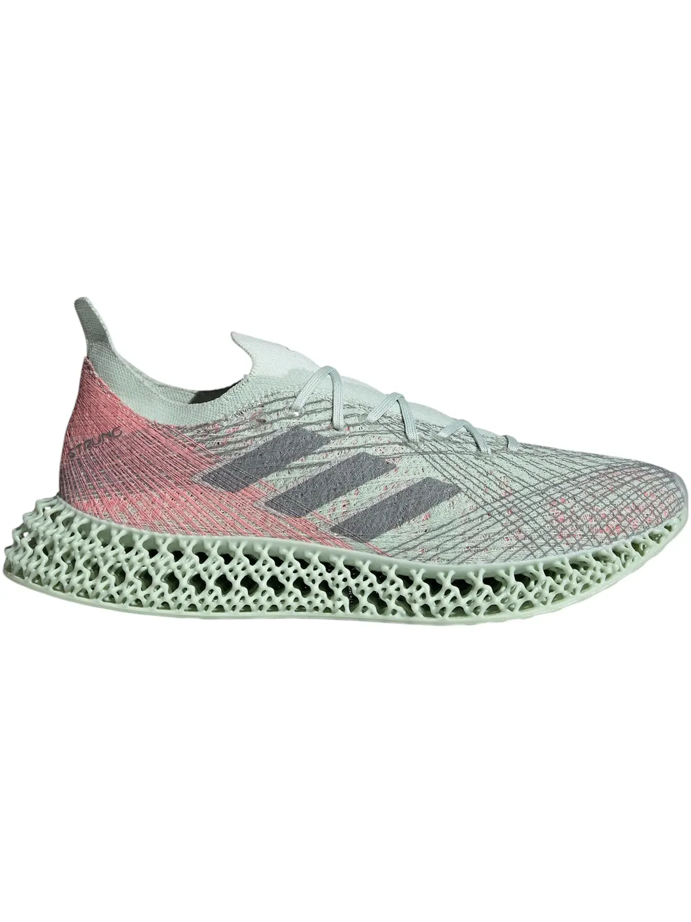 Мужские кроссовки с технологией 4DFWD Strung Adidas — изображение 1 из 1, зеленый/серый/розовый