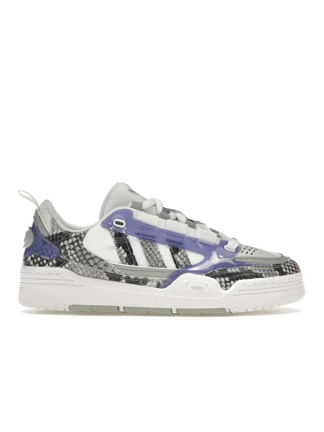 Мужские кроссовки Lifestyle с змеиным принтом Adidas ADI2000 — изображение 1 из 4, белый фиолетовый