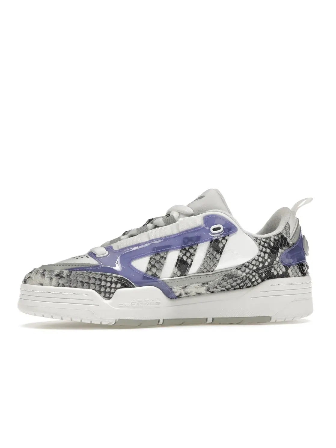 Мужские кроссовки Lifestyle с змеиным принтом Adidas ADI2000 — изображение 3 из 4, белый фиолетовый