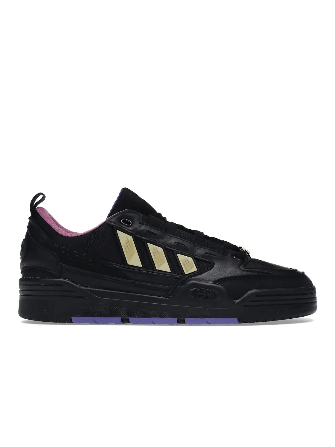 Мужские кроссовки с принтом ADI2000 Yu-Gi-Oh! Yugi's World Adidas — изображение 1 из 4, черный/черный/фиолетовый