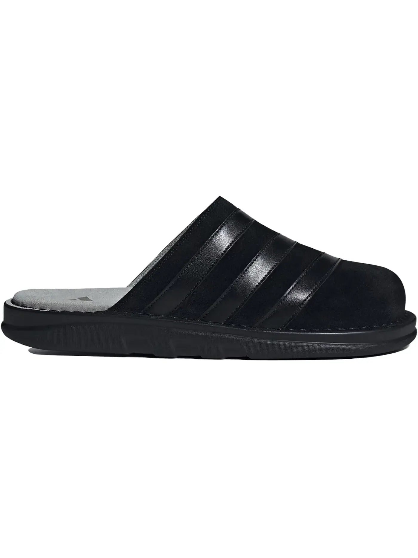 Мужские сабо-шлепанцы Adiclog Adidas — изображение 1 из 1, черный/черный