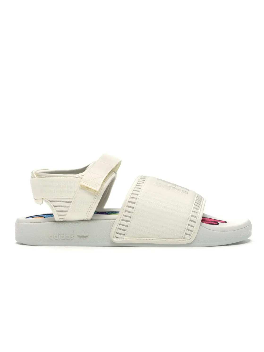 Мужские сандалии с каблуком-ремнем Adidas Adilette 2 Pharrell Cream — изображение 1 из 4