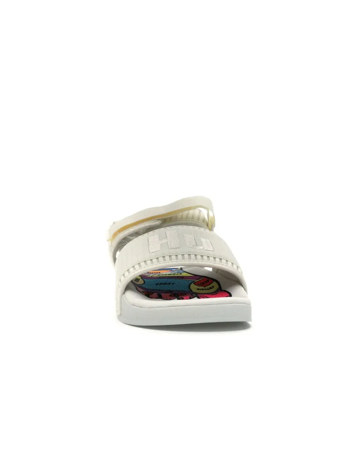 Мужские сандалии с каблуком-ремнем Adidas Adilette 2 Pharrell Cream — изображение 2 из 4