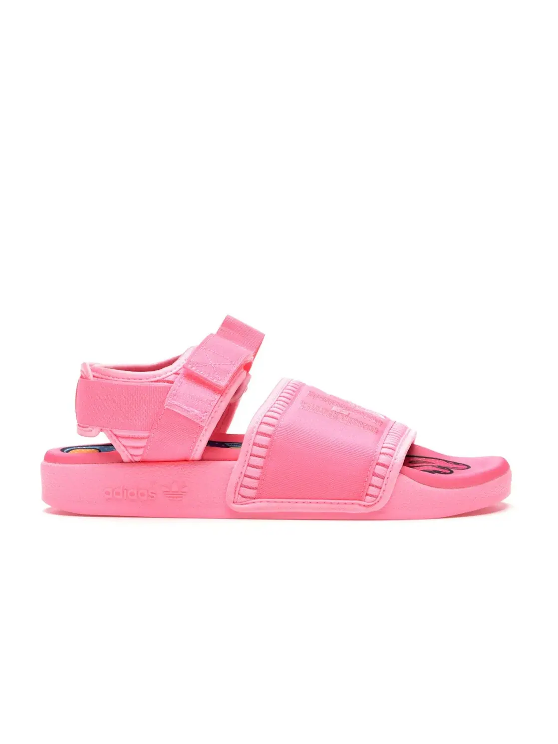 Мужские шлепанцы с регулируемым ремешком Pharrell Pink Adidas, Hyper Pop — изображение 1 из 4