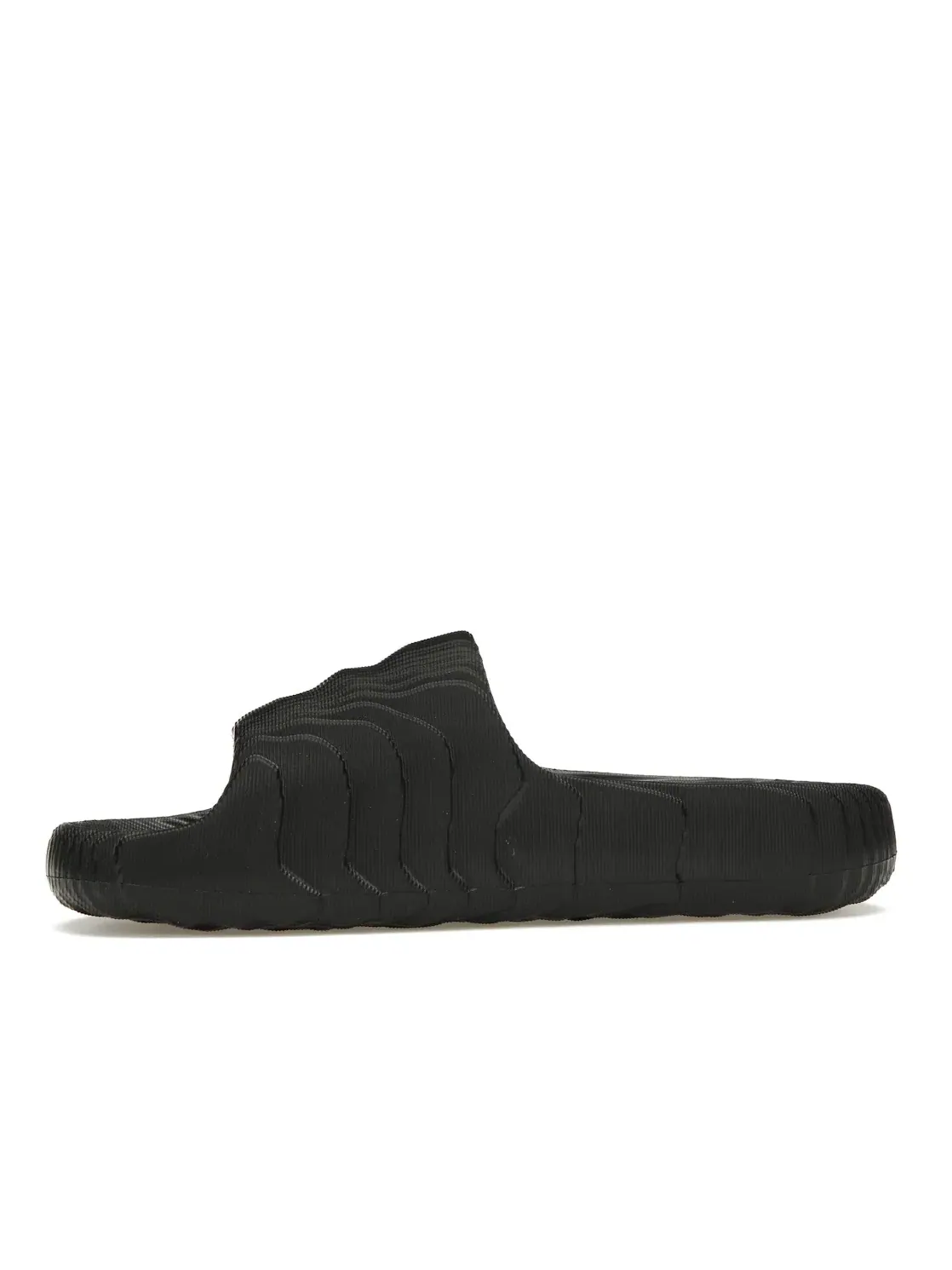 Мужские шлепанцы с рельефной подошвой Adidas Adilette 22 Slides — изображение 3 из 4, черный/черный