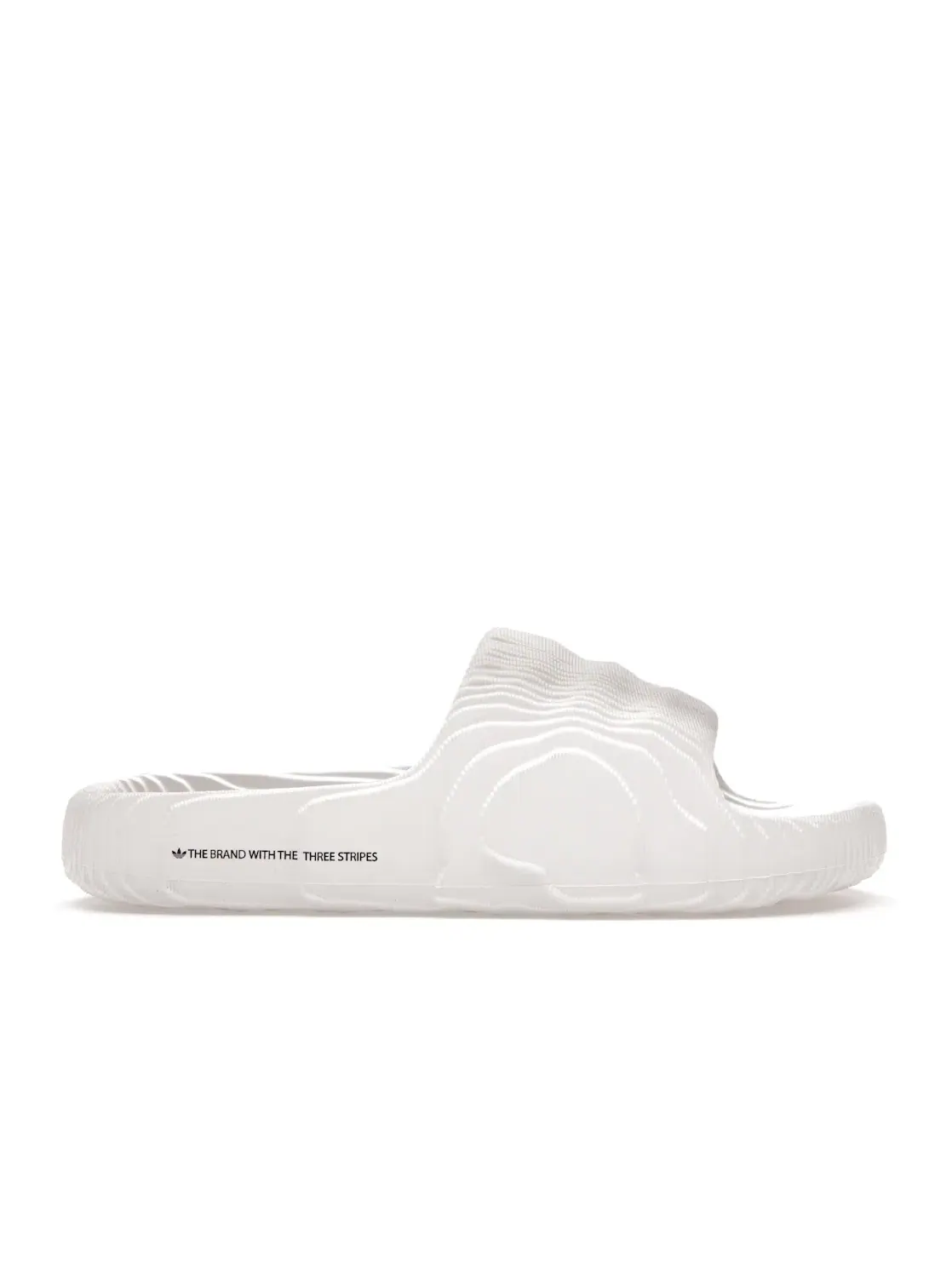 Мужские шлепанцы с рельефным дизайном Adidas Adilette 22 Slides — изображение 1 из 4, белый белый черный