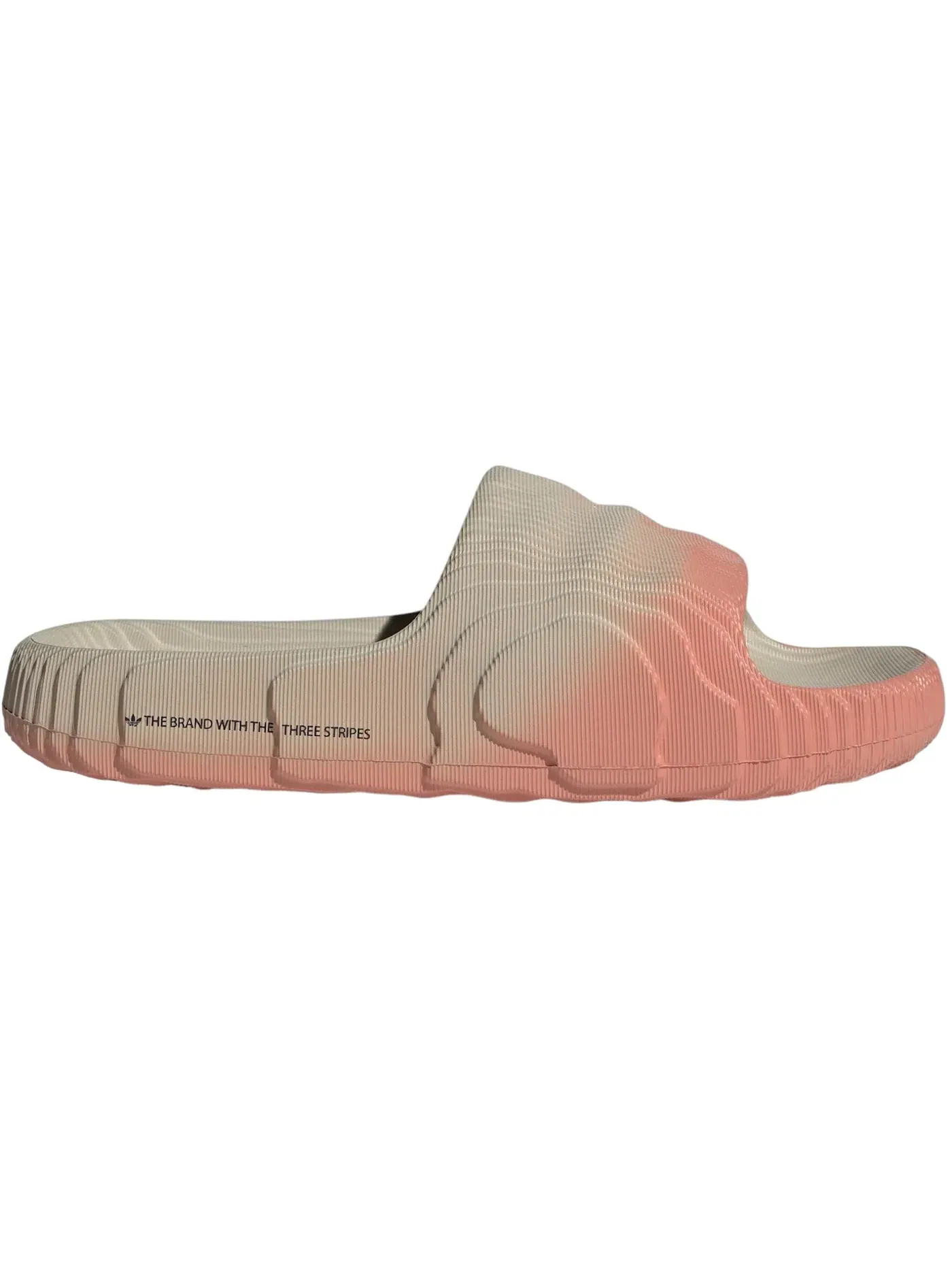 Мужские шлепанцы с контрастными полосками Adidas Adilette 22 Slides — изображение 1 из 1, бежевый//черный