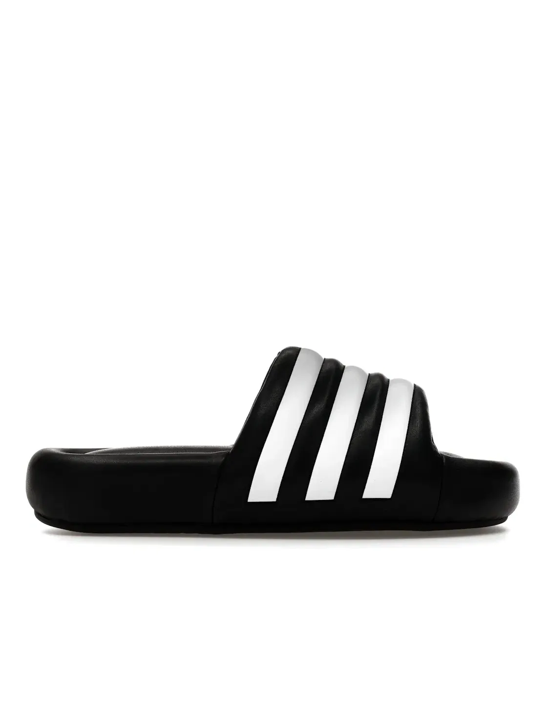 Мужские шлепанцы с контрастными акцентами Adidas Adilette 24 Slides — изображение 1 из 4, черный/белый/черный