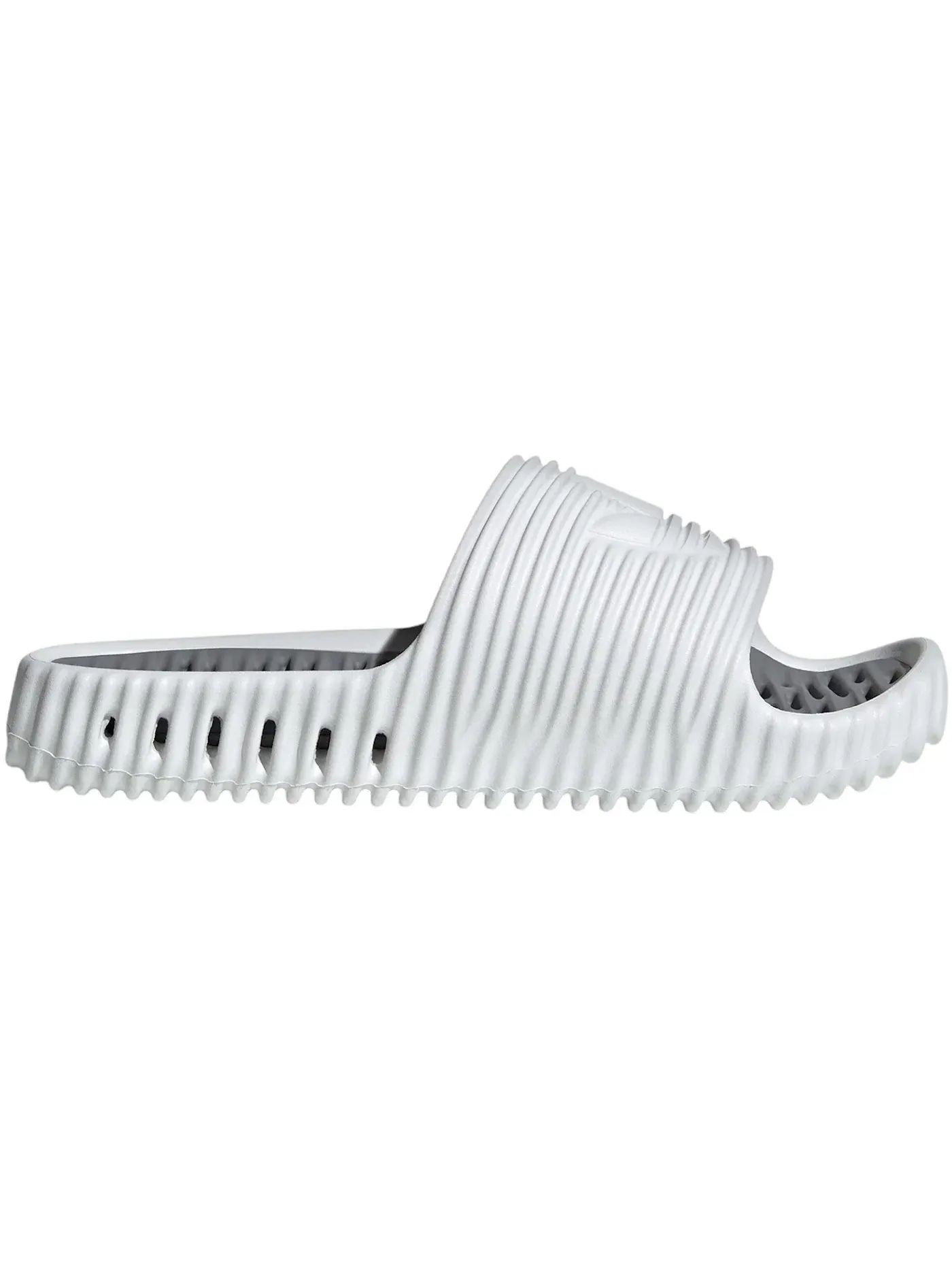 Мужские шлепанцы с регулируемым ремешком Adidas Adilette 25 Slides — изображение 1 из 1, белый/белый/серый