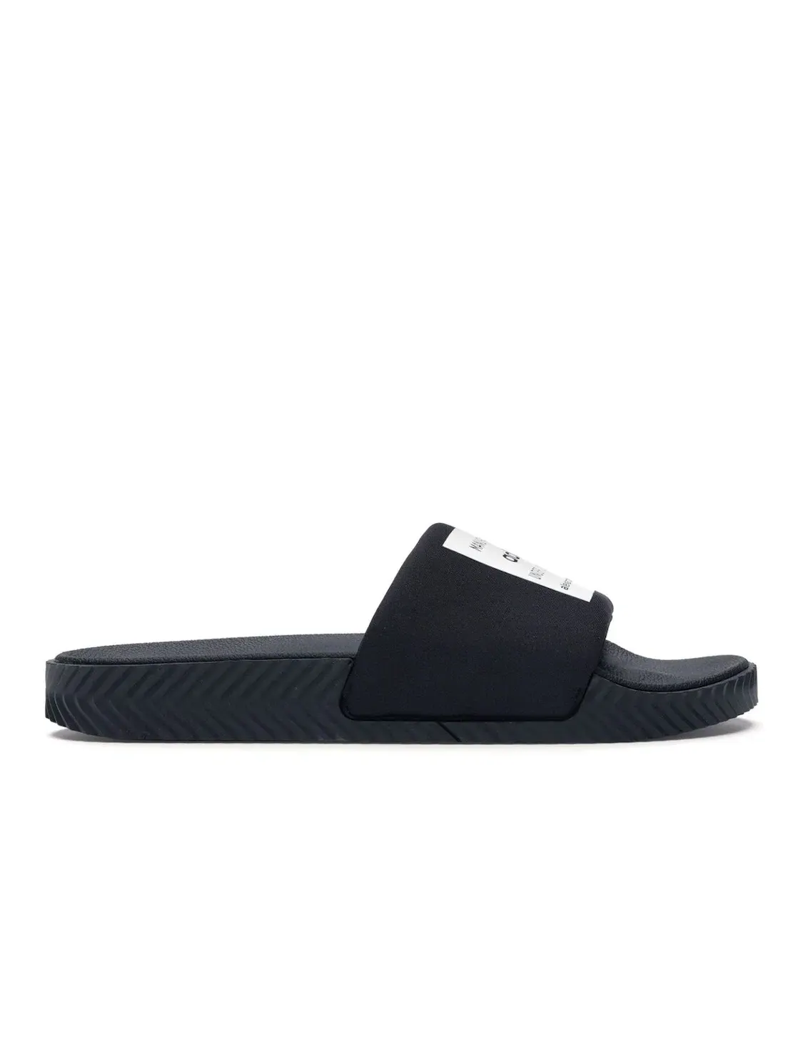 Мужские шлепанцы с ремешком Adilette Alexander Wang Adidas — изображение 1 из 4, черный черный белый