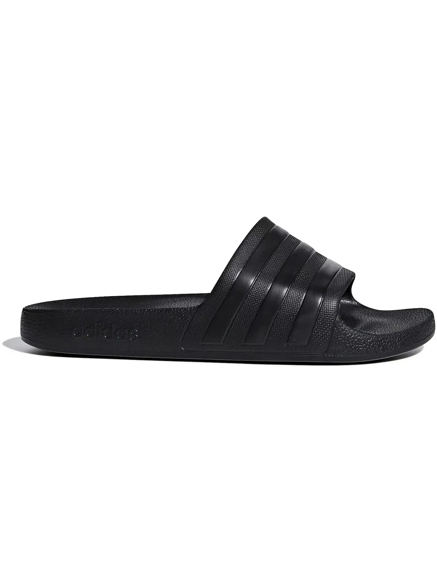 Мужские шлепанцы с контрастными полосками Adilette Aqua Adidas — изображение 1 из 1, черный