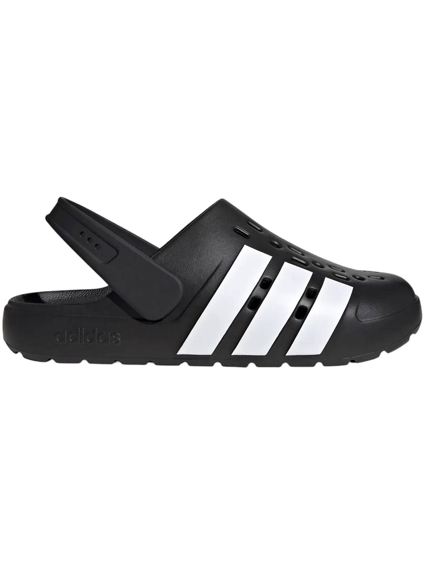 Мужские сабо-клоги Adidas Adilette Clog 2.0 — изображение 1 из 1, черный/белый/черный