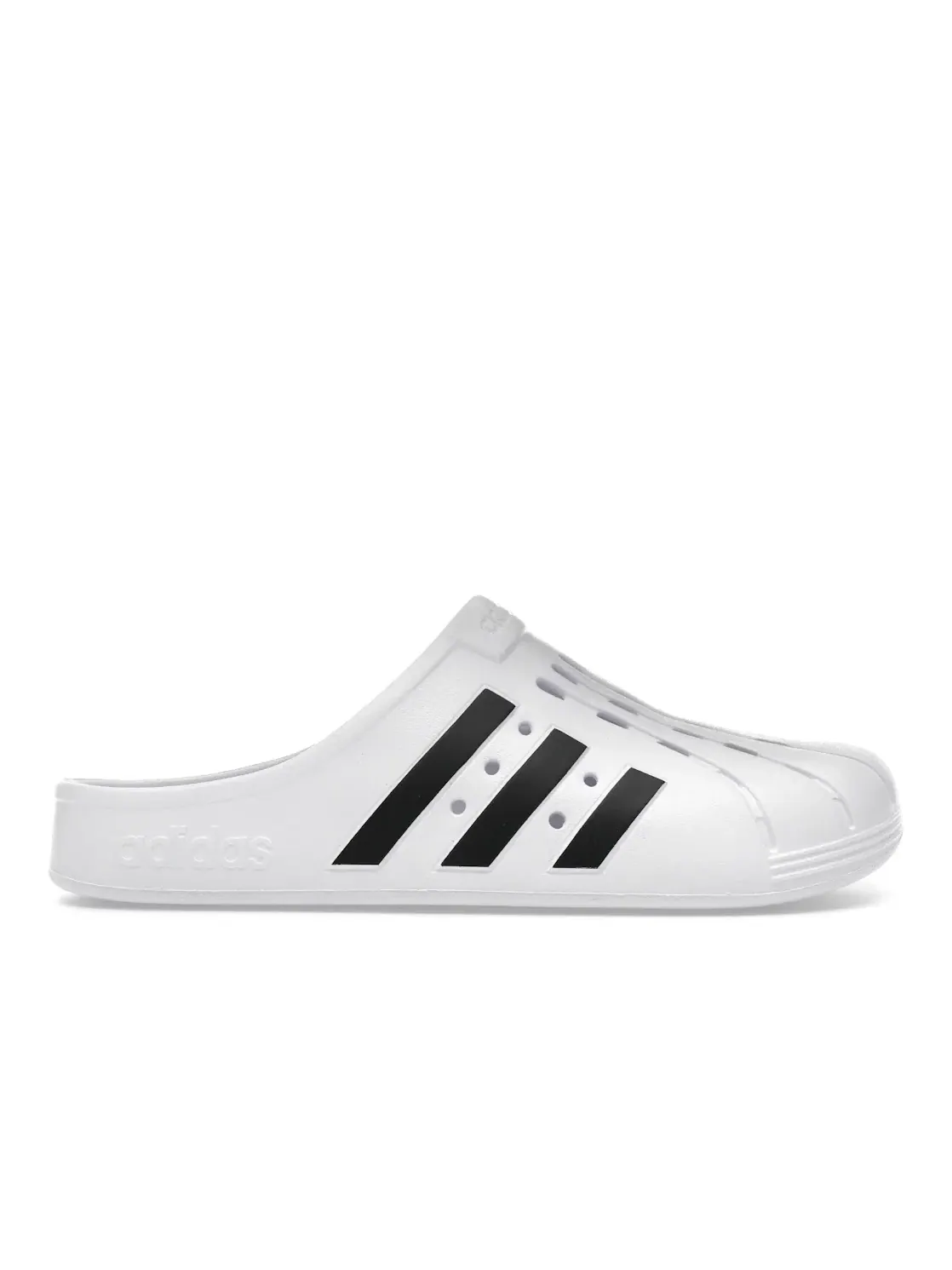 Мужские шлепанцы с ремешком Adilette Clog Adidas — изображение 1 из 4, белый/черный/белый