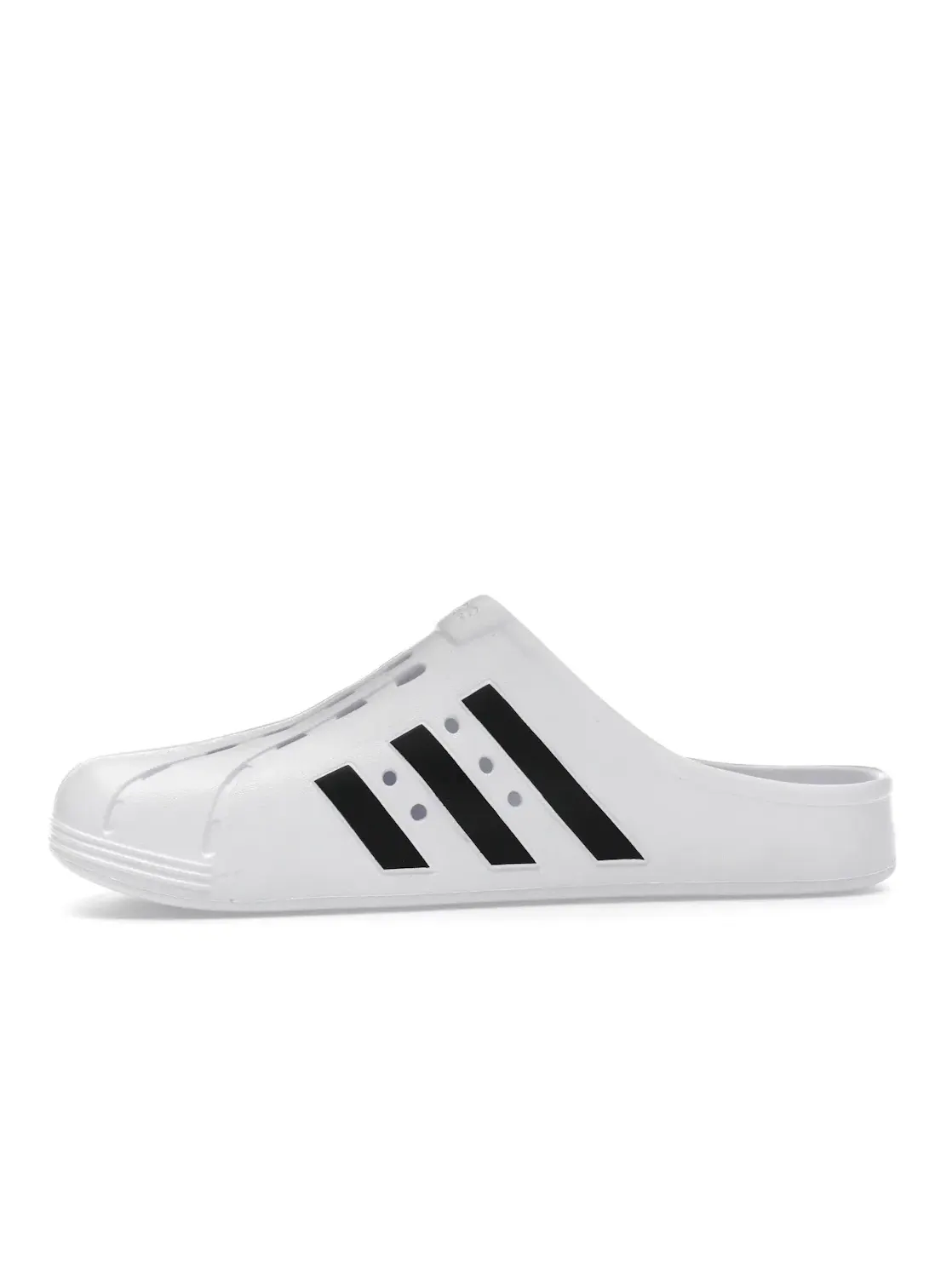 Мужские шлепанцы с ремешком Adilette Clog Adidas — изображение 3 из 4, белый/черный/белый