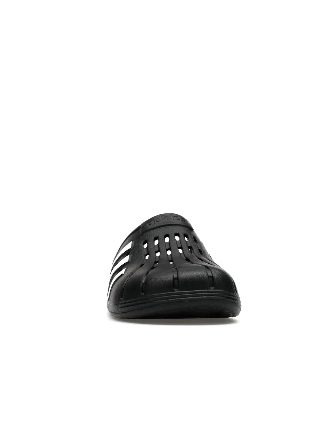 Мужские шлепанцы-сабо без задника Adilette Clogs Adidas — изображение 2 из 4, черный/белый/черный