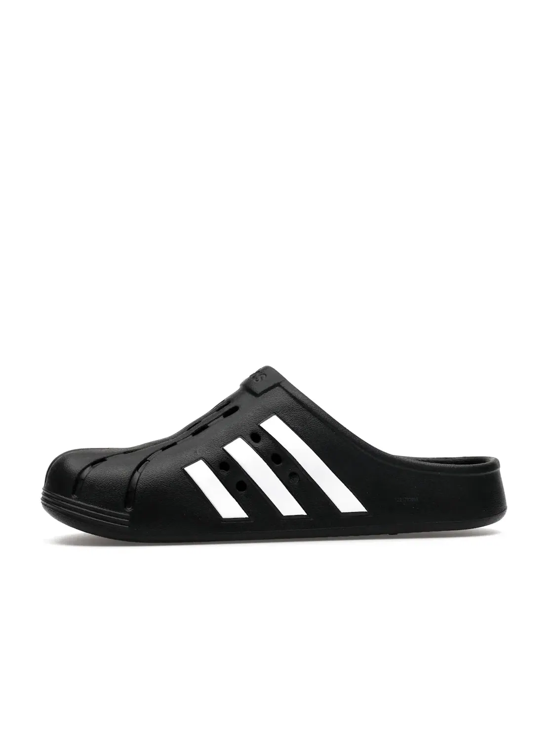 Мужские шлепанцы-сабо без задника Adilette Clogs Adidas — изображение 3 из 4, черный/белый/черный