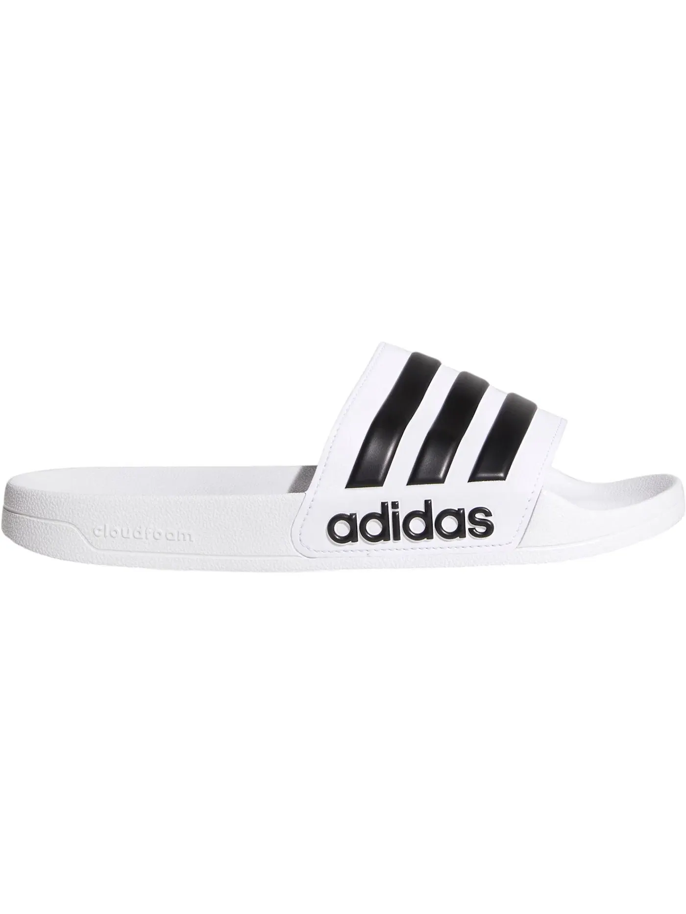 Мужские шлепанцы Cloudfoam Cloud White Core Black Adidas — изображение 1 из 1, белый/черный/белый