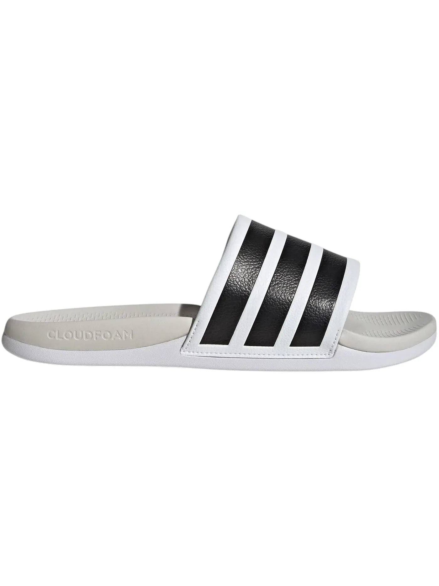 Мужские шлепанцы с контрастными вставками Adilette Comfort 2.0 Adidas — изображение 1 из 1, белый черный белый