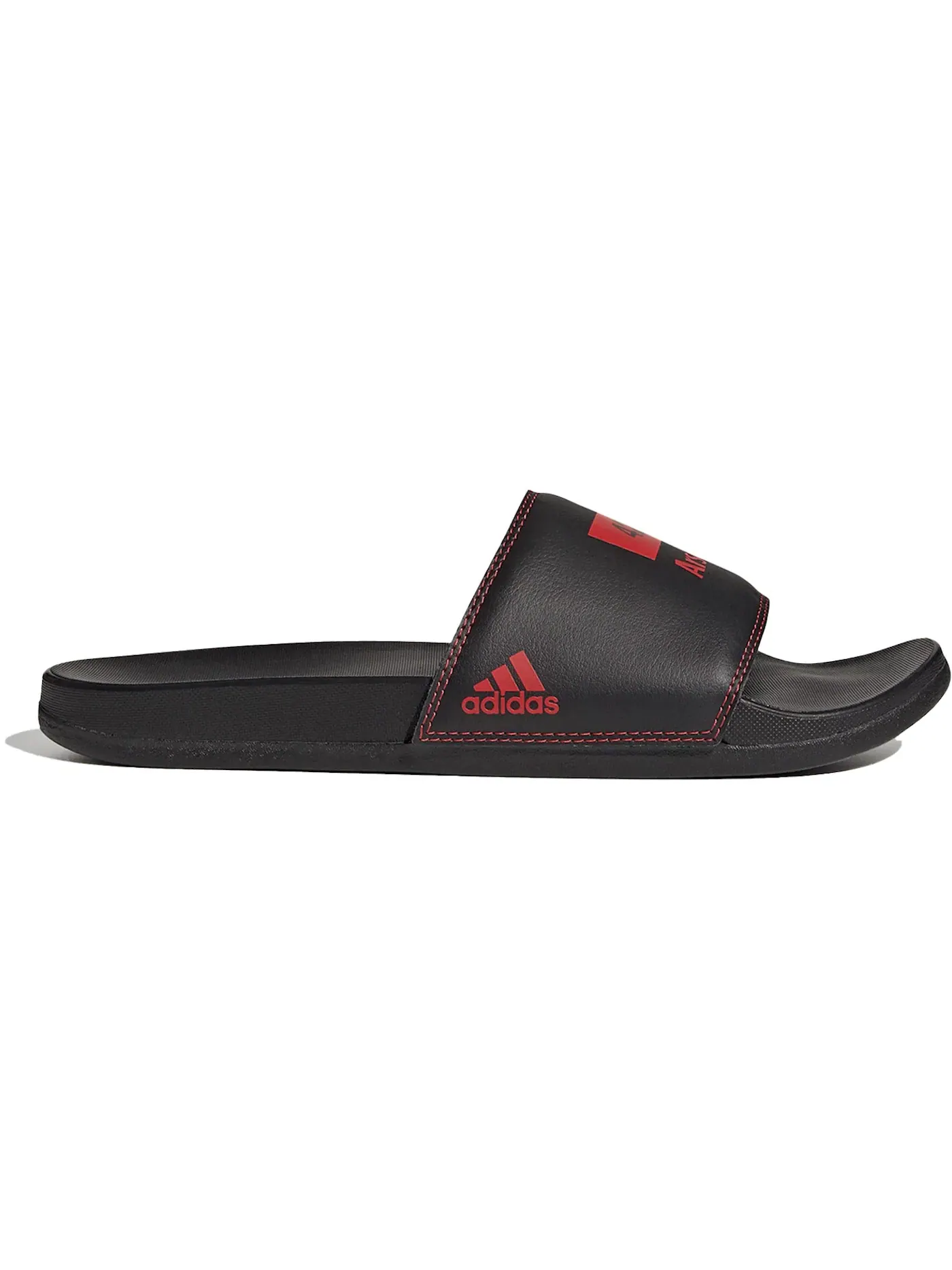 Мужские шлепанцы с логотипом Adidas Adilette Comfort Slides Adidas — изображение 1 из 2, черный//черный