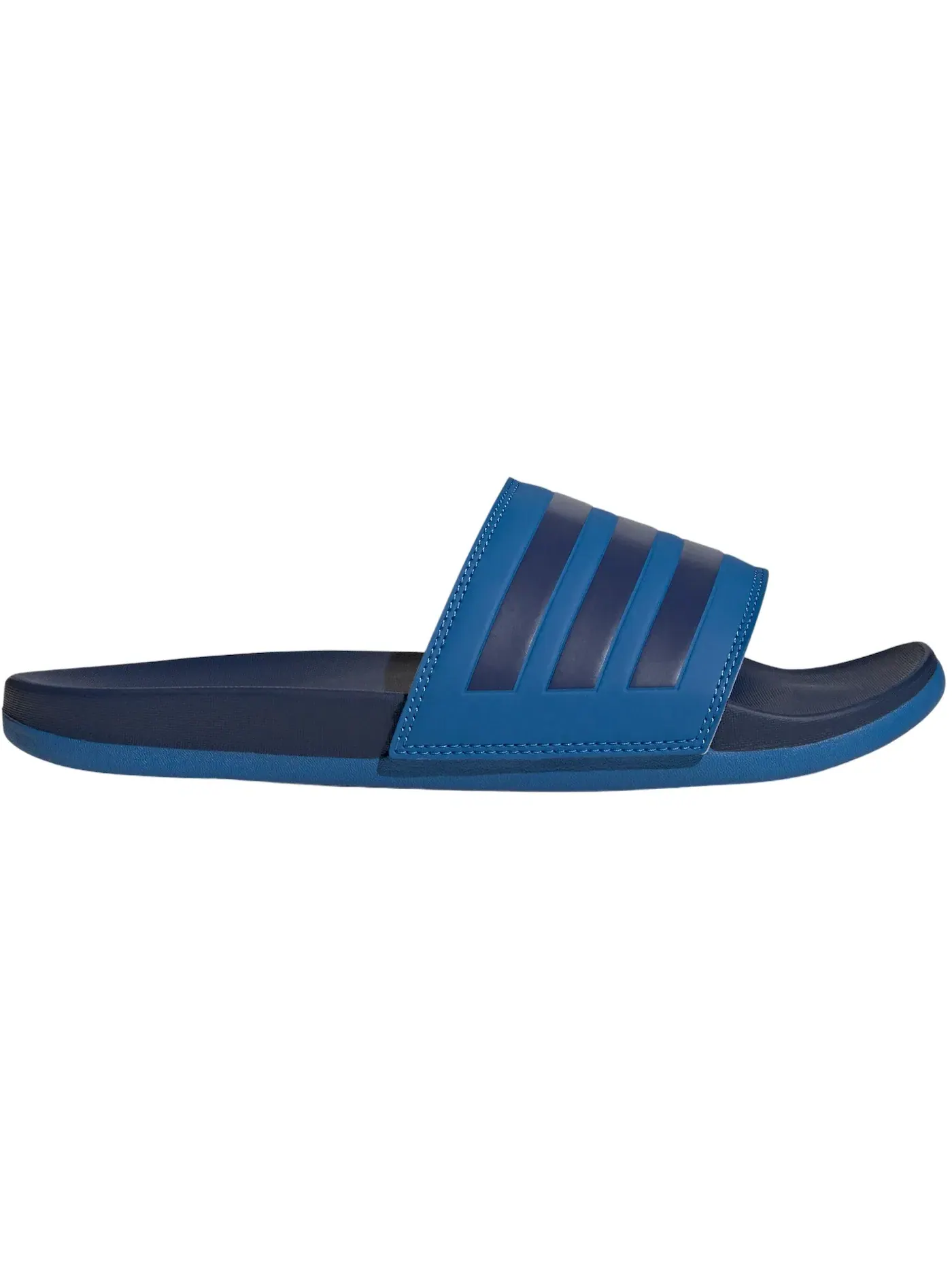 Мужские шлепанцы с контрастным дизайном Adidas Adilette Comfort Slides — изображение 1 из 1, яркий/темный синий/яркий