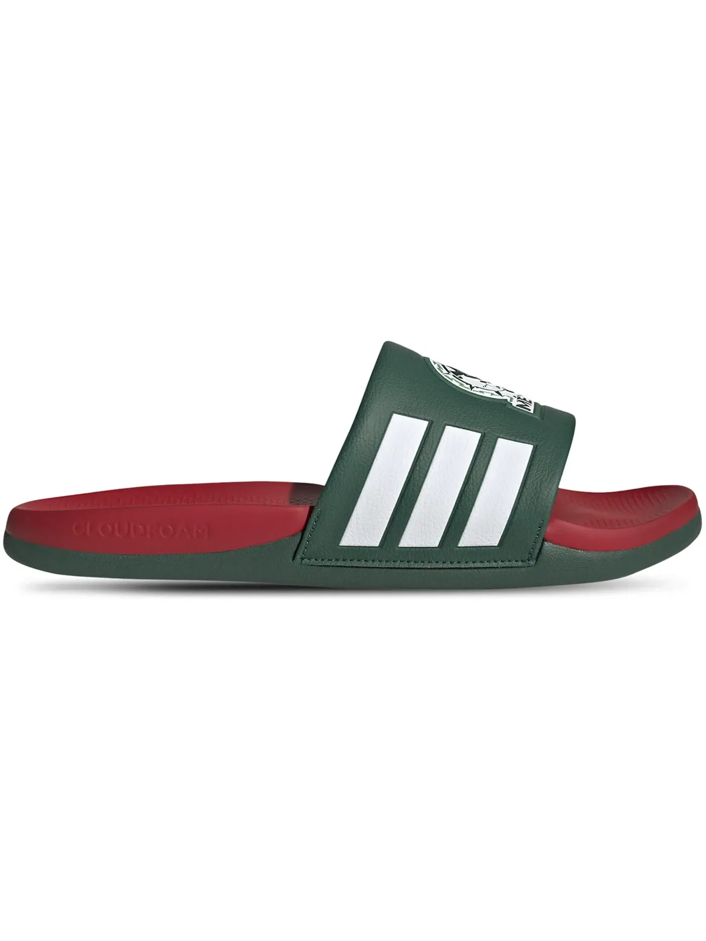 Мужские шлепанцы с ремешком Adidas Adilette Comfort Slides FIFA World Cup 2026 Mexico — изображение 1 из 1, зеленый/белый