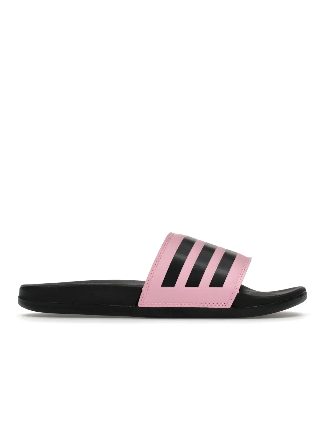 Мужские шлепанцы с рельефной стелькой Adidas Adilette Comfort Slides — изображение 1 из 4, розовый черный