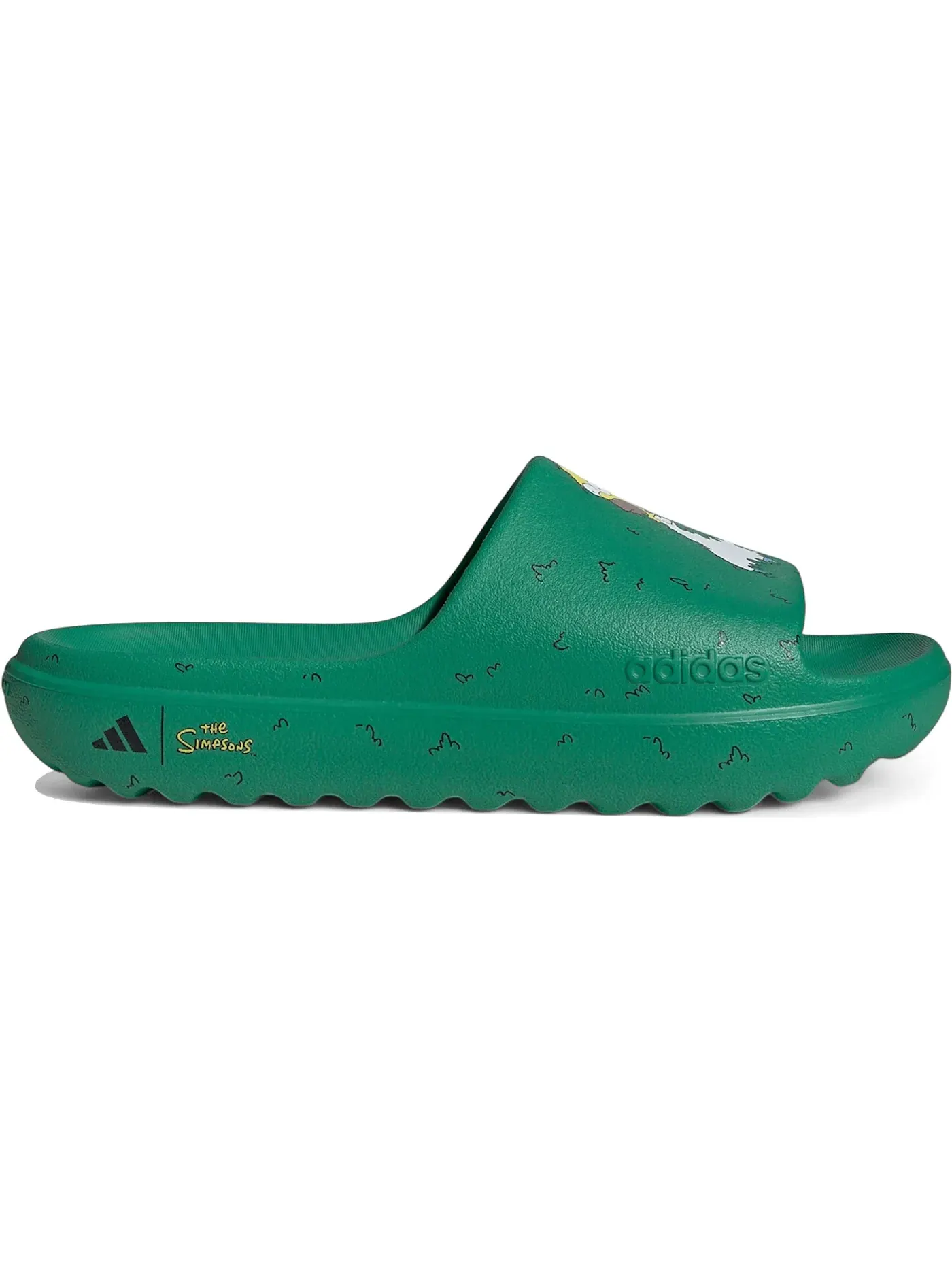 Мужские сланцы с принтом Adilette Lumia Slides Adidas — изображение 1 из 1, зеленый/черный/белый