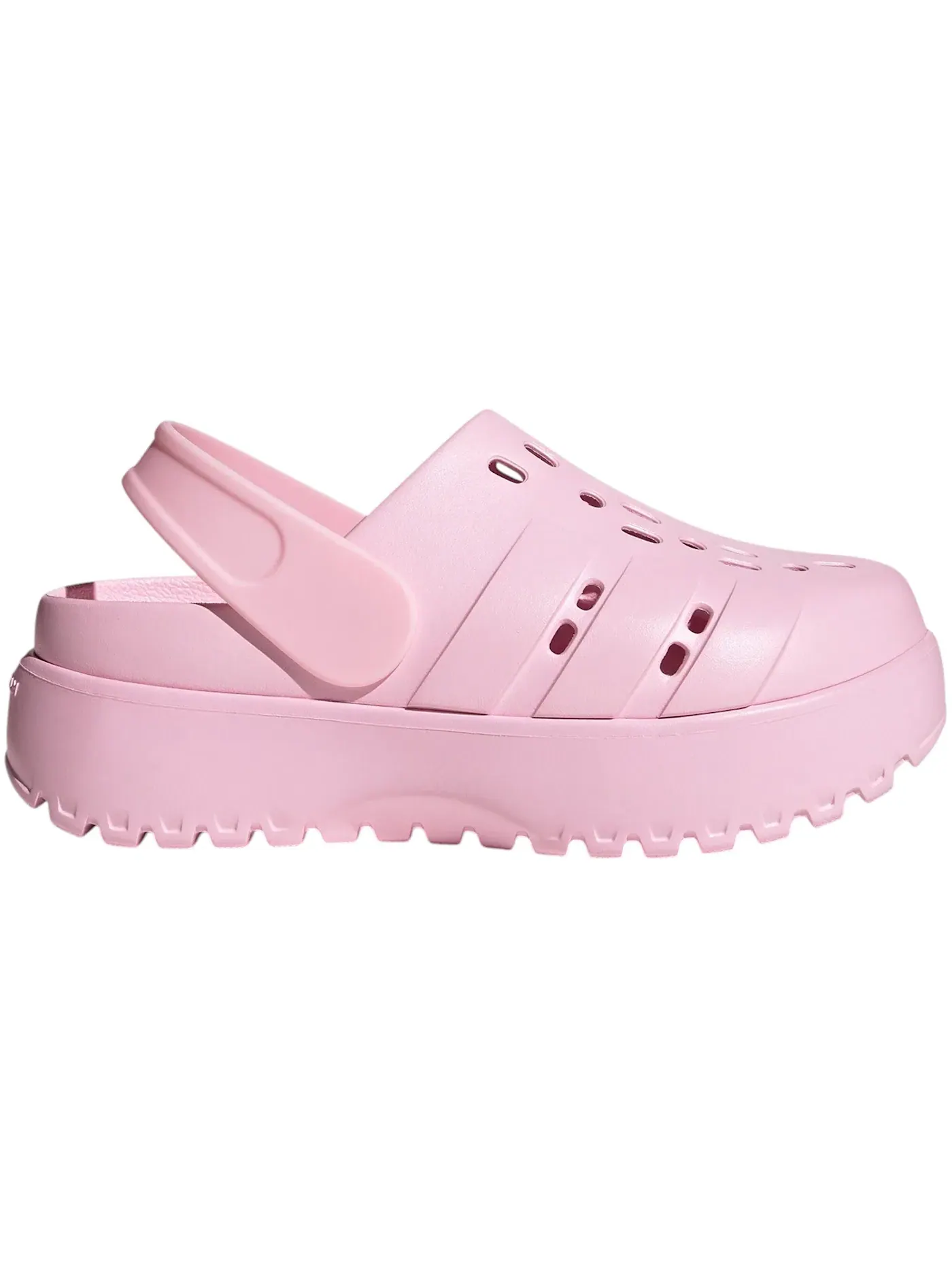 Женские клоги Adidas Adilette Platform Clogs — изображение 1 из 1, прозрачный розовый