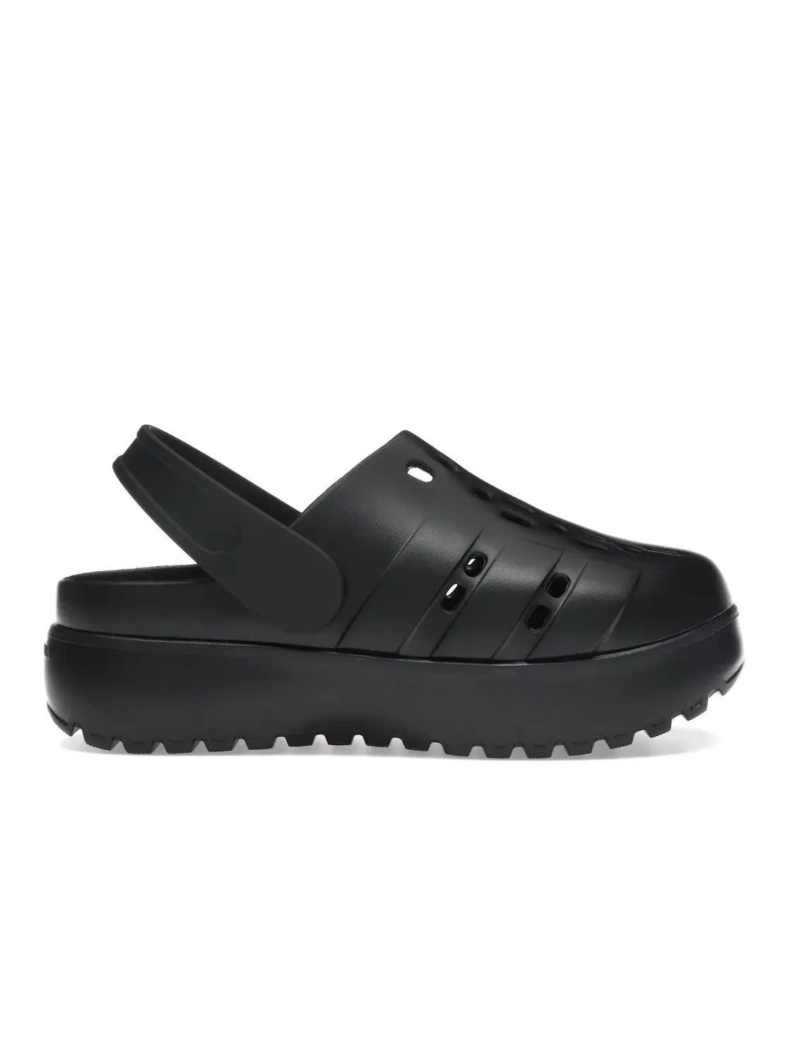 Женские клоги с платформой Adidas Adilette Platform Clogs — изображение 1 из 4, черный