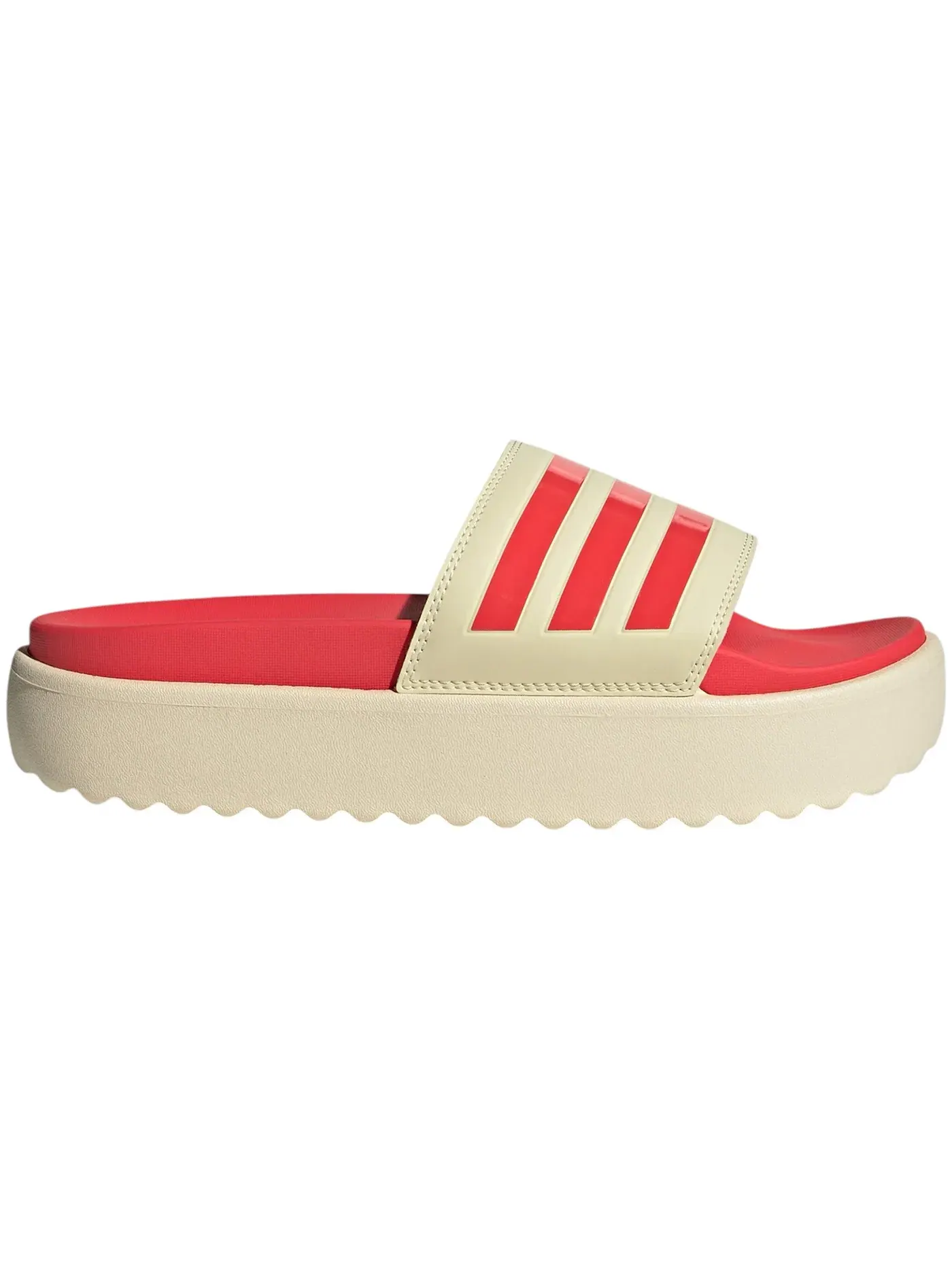 Женские шлепанцы на платформе Adidas Adilette Platform Slides — изображение 1 из 1, красный/красный