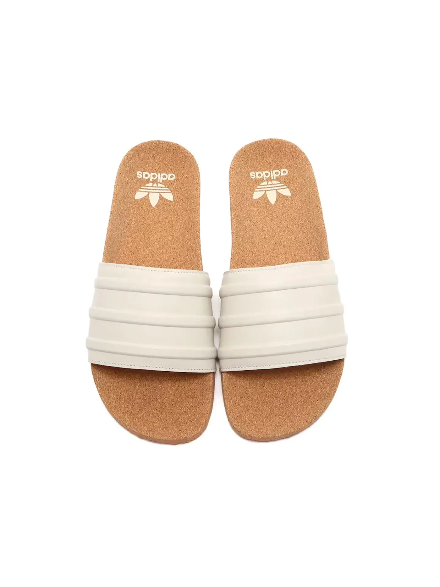 Мужские шлепанцы с пробковой подошвой Adilette Premium Adidas — изображение 3 из 4