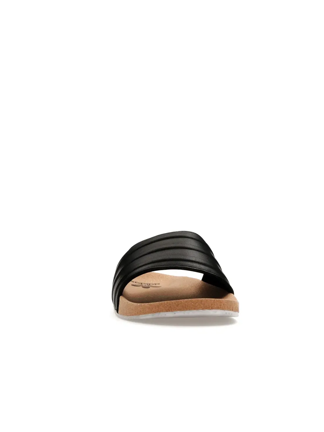 Мужские шлепанцы с пробковой подошвой Adilette Premium Adidas — изображение 2 из 4, черный/коричневый/белый